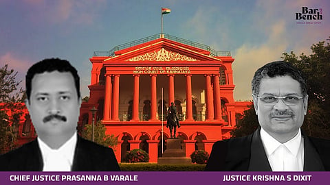 Chief Justice Prasanna B Varale, Justice Krishna S Dixit and Karnataka High Court