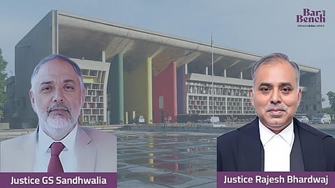  Justices GS Sandhwalia and Rajesh Bhardwaj with Punjab & Haryana HC