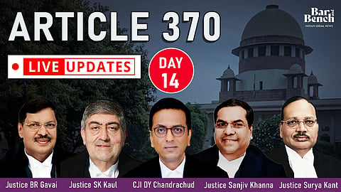 Article 370 case in Supreme Court 