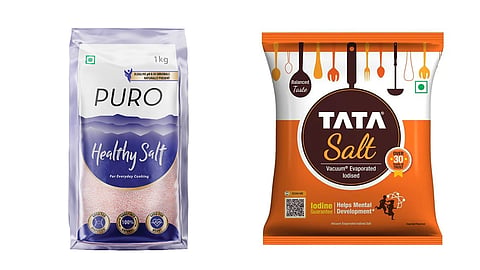 Puro Healthy Salt and Tata Salt