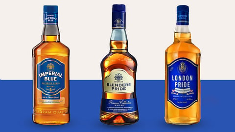 Blenders Pride, London Pride and Imperial Blue