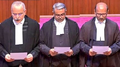 Justice Satish Chandra Sharma,  Augustine George Masih and Justice Sandeep Mehta