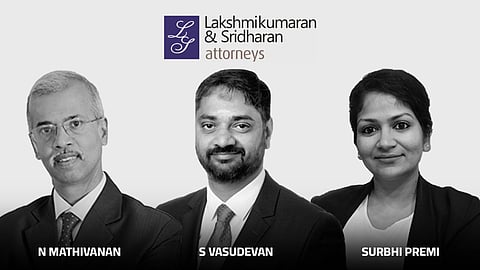 N Mathivanan (Principal Partner), S Vasudevan (Executive Partner), and Surbhi Premi (Director)