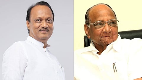 Ajit Pawar and Sharad Pawar
