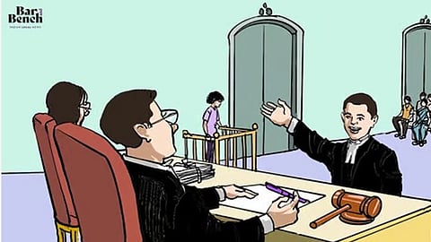Lawyer arguing