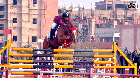 Sthavi Asthana at one of the eventing championships.