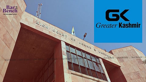 Jammu &Kashmir  HC,  Jammu Wing with Greater Kashmir