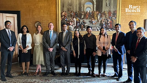 CJI DY Chandrachud (fifth from the left) at Cambridge University