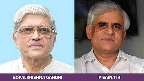 Gopalkrishna Gandhi, P Sainath