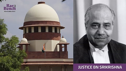 Justice BN Srikrishna and Supreme Court