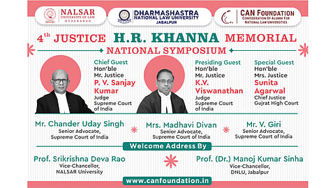 4th Justice HR Khanna National Memorial Symposium
