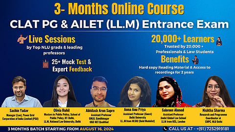 Online Course on CLAT PG and AILET (LL.M) Entrance Exam Preparation by Bettering Results: Enroll Now!
