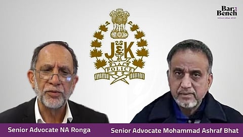 Senior Advocate NA Ronga and Senior Advocate Mohammad Ashraf Bhat