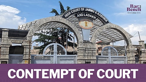 Contempt of Court with Jammu and Kashmir HC Srinagar Bench 