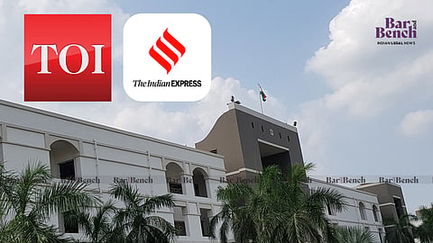 Gujarat High Court with Indian Express and Times of India