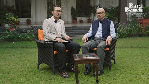 Justice Rajiv Shakdher with Debayan Roy