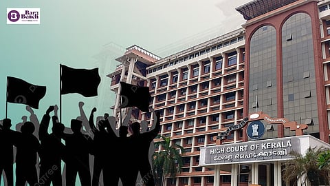 Kerala High court, Protest Flag