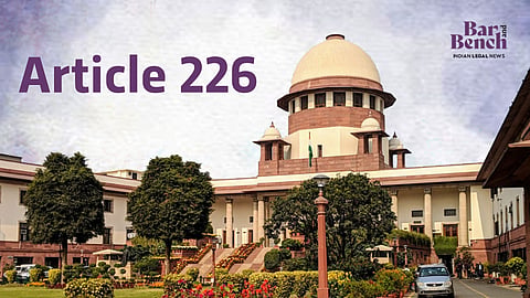 Article 226 with Supreme Court