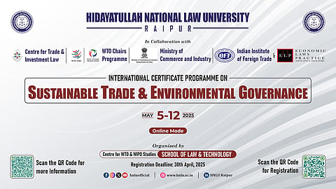 HNLU Certificate Programme on Sustainable Trade and Environmental Governance