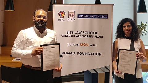 BITS Law School MoU The Ahmadi Foundation
