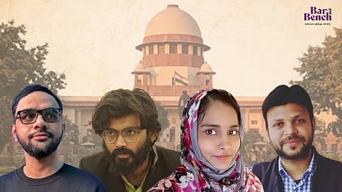 Umar Khalid, Sharjeel Imam, Gulfisha Fatima, Meeran Haider and Supreme Court 