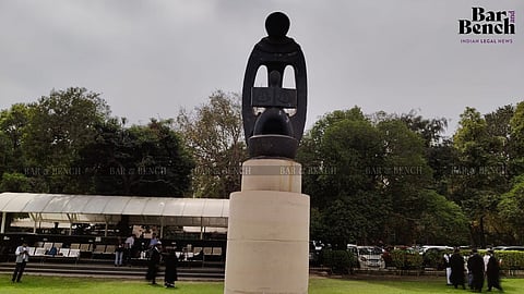  Mother-Child Sculpture outside Supreme Court