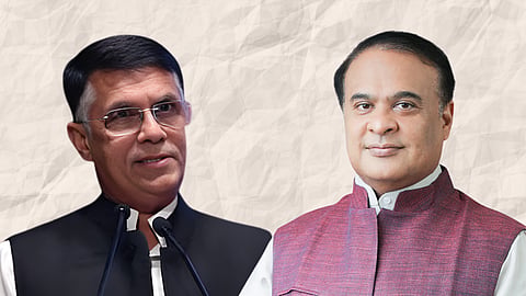 Image of Pawan Khera and Himanta Biswa Sarma