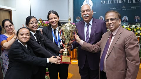 Isha Kashyap, Dishita Lumba and Riddhima Joshi of SLS Noida