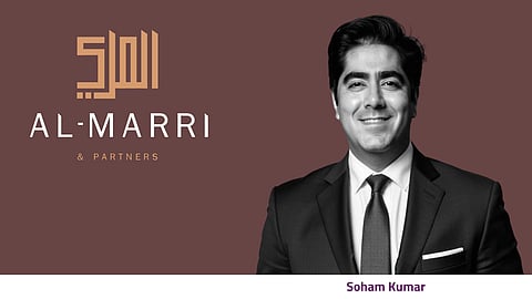Soham Kumar, with Khaled Al Marri & Partner