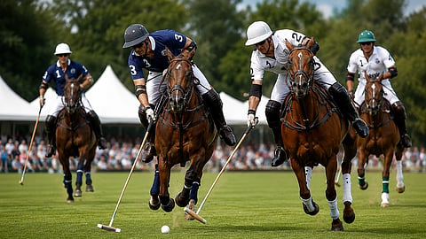 Polo players