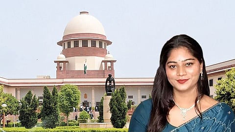 Sonam Raghuvanshi with Supreme Court