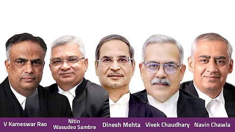 V Kameswar Rao, Nitin Wasudeo Sambre, Dinesh Mehta, Vivek Chaudhary, and Navin Chawla of Delhi High Court