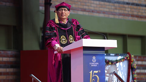 Dr. Abhishek M. Singhvi at JGU’s 15th Convocation