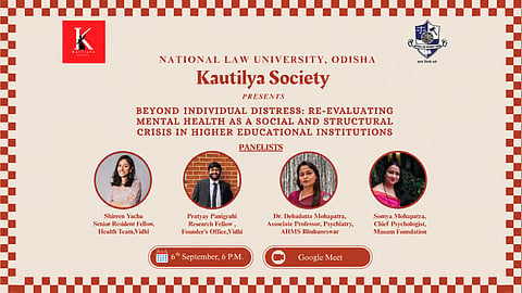 Kautilya Society NLUO Panel Discussion