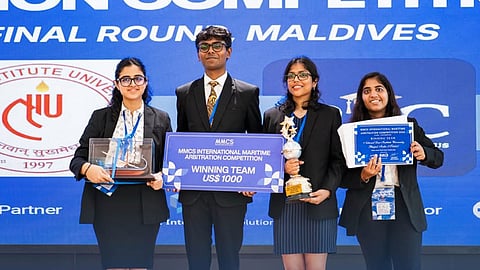 L to R:  Manan, Soumil, Tanishka Sinha and Rohini Garg