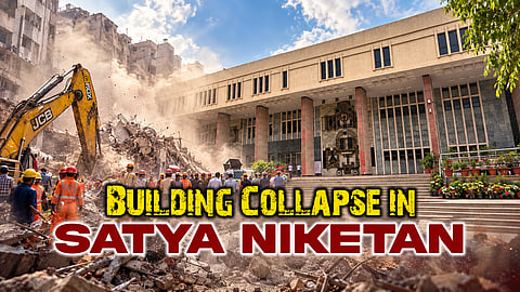 Satya Niketan Building Collapse