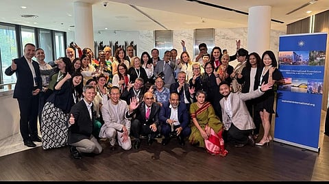 Senior Fellows and WIF leadership at the inaugural WIF Summit, Maxwell Chambers, Singapore, August 2026