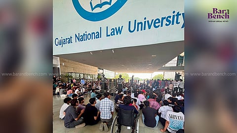 GNLU Protest