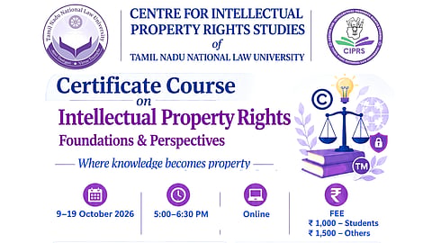 TNNLU CIPRS IPR Certificate Course