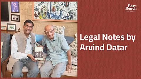 Arvind Datar with Vicaji J. Taraporevala