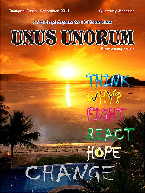 Freshly baked Unus  Unorum A magazine by law students