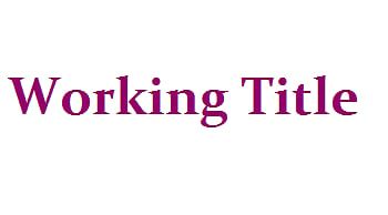 Working Title