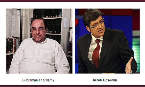Subramanian Swamy opposes use of Republic by Arnab Goswami’s news channel