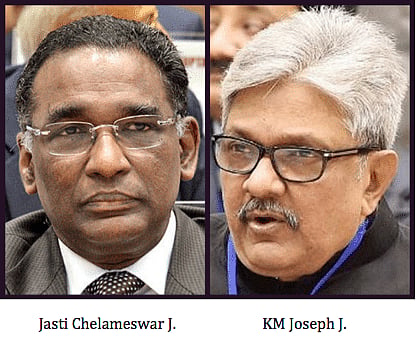 Chelameswar J. writes dissent note to Collegium, bats for elevation of KM Joseph J.