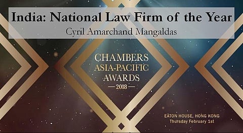 Cyril Amarchand Mangaldas wins Chambers & Partners National Law Firm of the Year