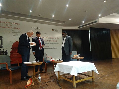 Justice Chelameswar launches Appointment of Judges to the Supreme Court of India