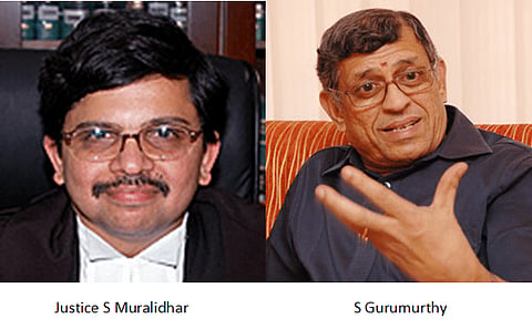 Delhi HC notice to S Gurumurthy in contempt plea by DHCBA for tweets against Muralidhar J.