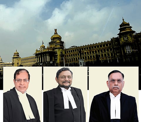 Justices AK Sikri, SA Bobde, Ashok Bhushan (from Left to Right)