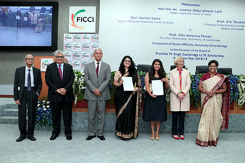 UU Lalit J, Salve laud “wonderful gesture” at felicitation of Prathiba M Singh Cambridge LLM Scholarship recipients