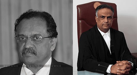 Chief Justice Rajendra Menon (Left) and Justice V Kameswar Rao (Right)